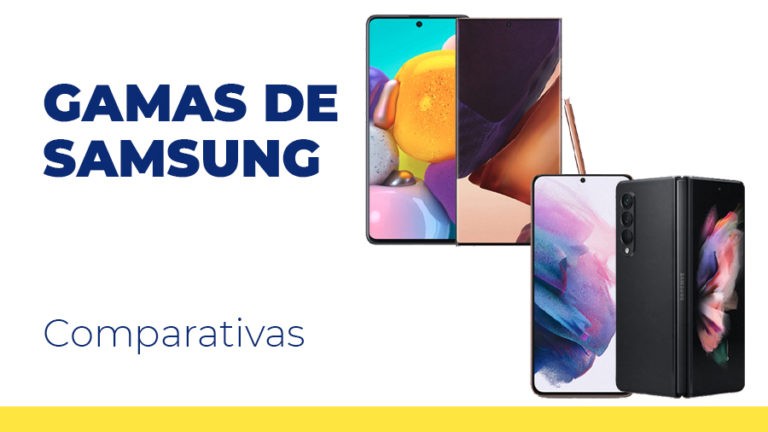 Gamas de smartphones samsung