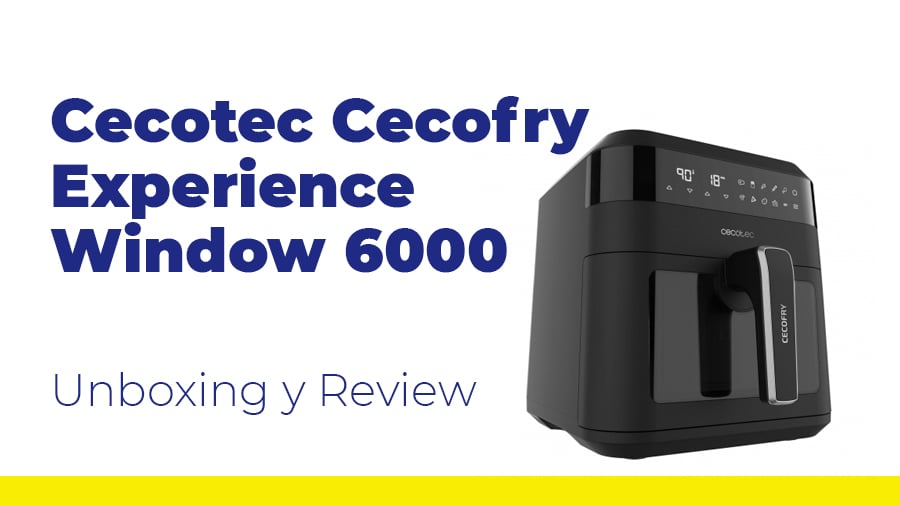 Freidora de Aire CECOTEC Cecofry Experien Window 6000